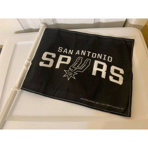 San Antonio Spurs NBA Licensed‎ 11X14 Window Mount 2017  2-Sided Car Flag